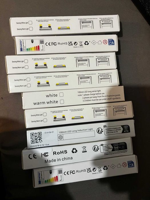Luzes Led de Inducao ( 9 Leds )