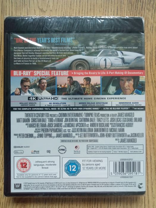 Le Mans 66  bluray 4k Lektor i napisy PL nowy w folii