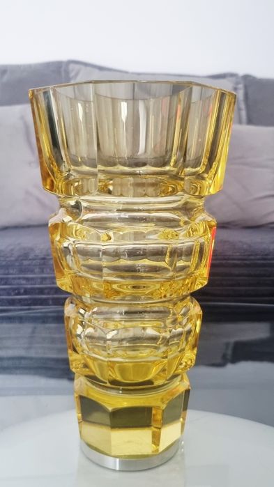 Sygnowany wazon proj. J. Hoffmann MOSER art deco