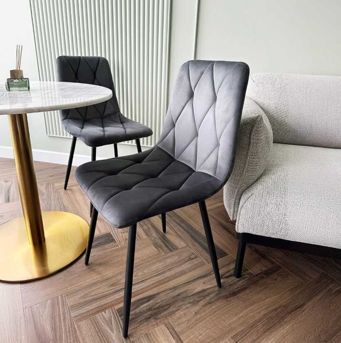 Крісло Велюр, Стілець скандинавський Piado стул лофт (чорний, бежевий)