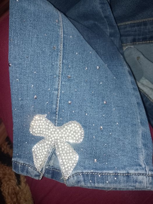 Spodnie ala dżins ze steczem