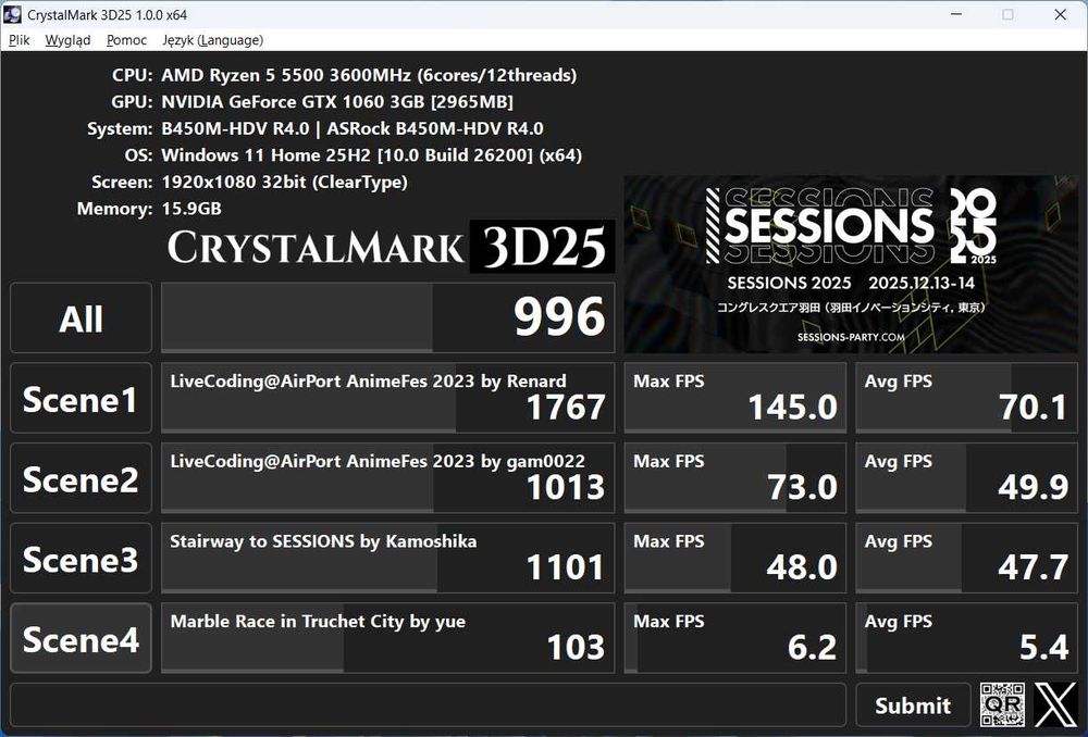 PC | AMD Ryzen 5 5500 | GTX 1060 | 16GB DDR4 RAM | WIN 11