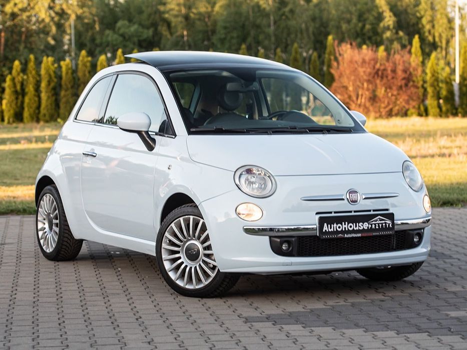 Fiat 500 1.4 16v 100km,skóra,klima,panorama,Okazja
