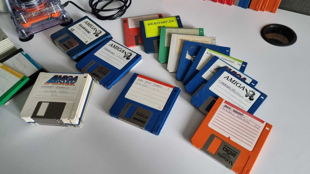 Joystick Top Star Amiga w zestawie z dyskietkami