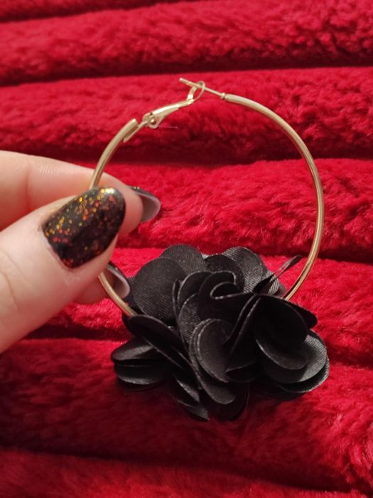 Kolczyki koła w kolorze złotym