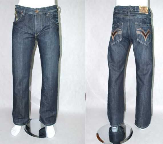 Jeansy krój prosty szeroki Over Heat 830 pas 100, 92, 90, 84, 82