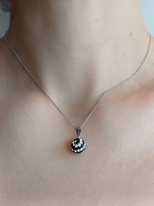 Серебряная цепочка с кулоном TRESOR PARIS оригинал 925 ENGLAND 25cм
