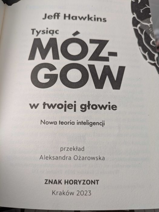 Tysiąc mózgów w twojej głowie Jeff Hawkins