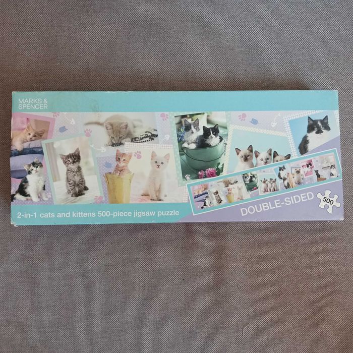 Пазли Коти і котенята 2 в 1,  500 елементів