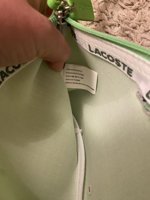 Kosmetyczka saszetka lacoste neonowa