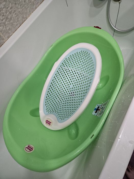 Дитяча ванночка і гірка для купання OK Baby