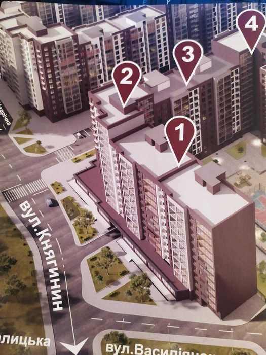 Продаю за вигідною ціною, 2к квартиру в КНЯГИНЕН, Центр міста