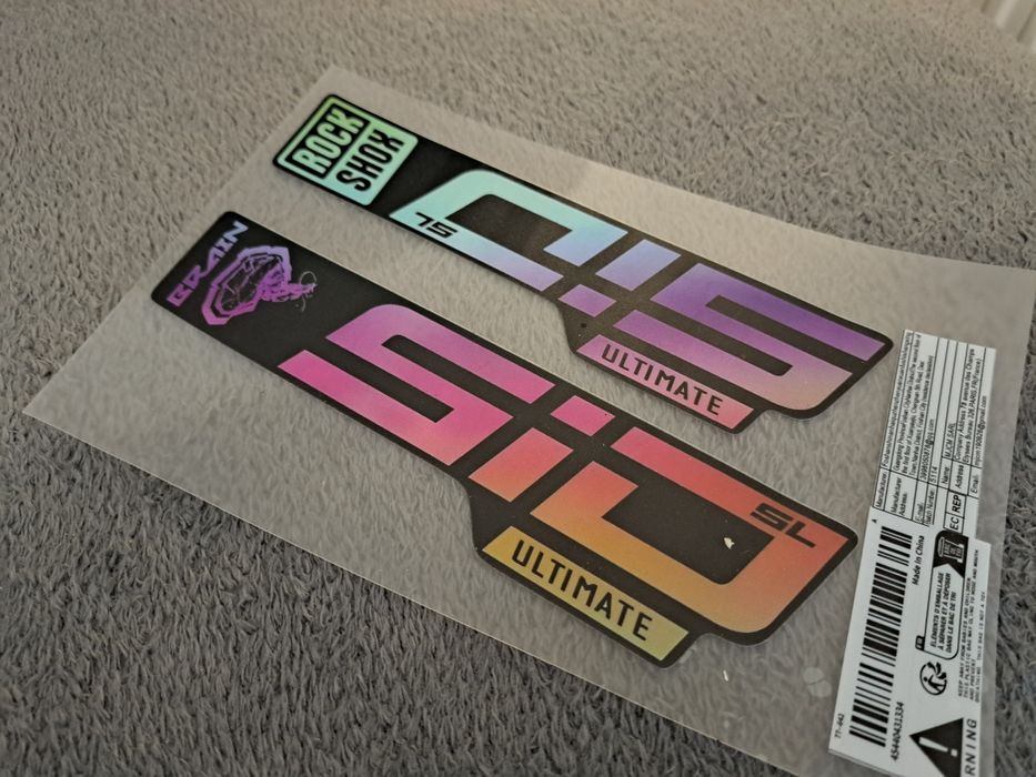 RockShox SID Naklejki do amortyzatora Kolorowe NOWE