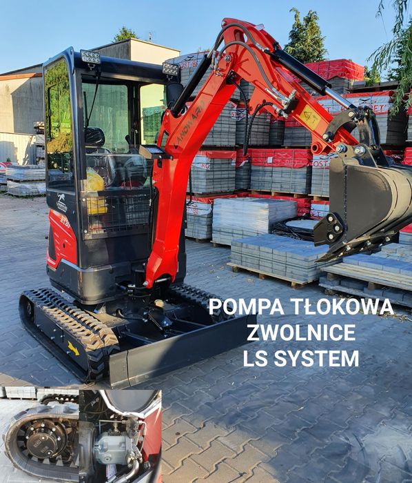 Minikoparka Landward xt20 KUBOTA, POMPA TŁOKOWA, zwolnice /LS system/ 2,0t 1,8t koparka
