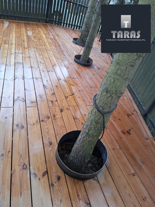 Tarasy drewniane, elewacje thermososna Montaż