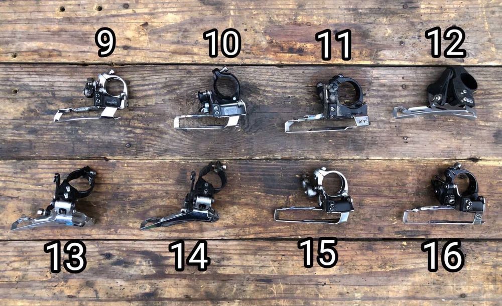 Переключатели скоростей передние и задние Shimano, Sram, Deore, XT, LX