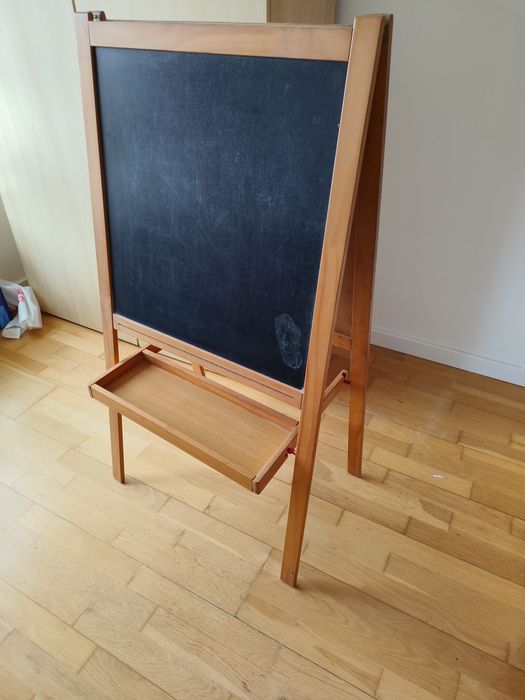 Quadro/cavalete madeira para criança