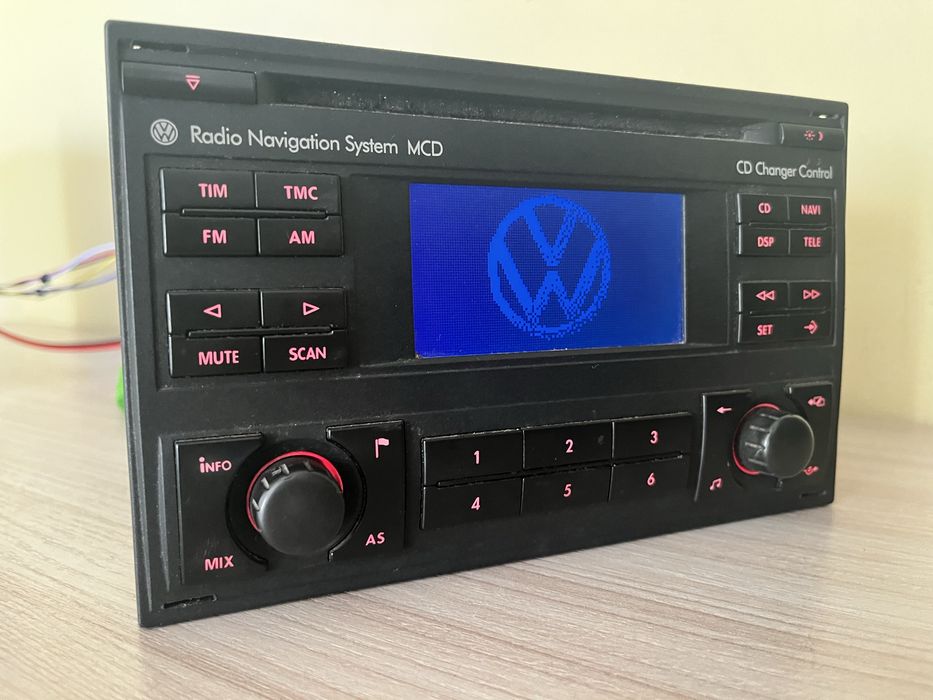 Radio VW MCD - sprawne , z kodem