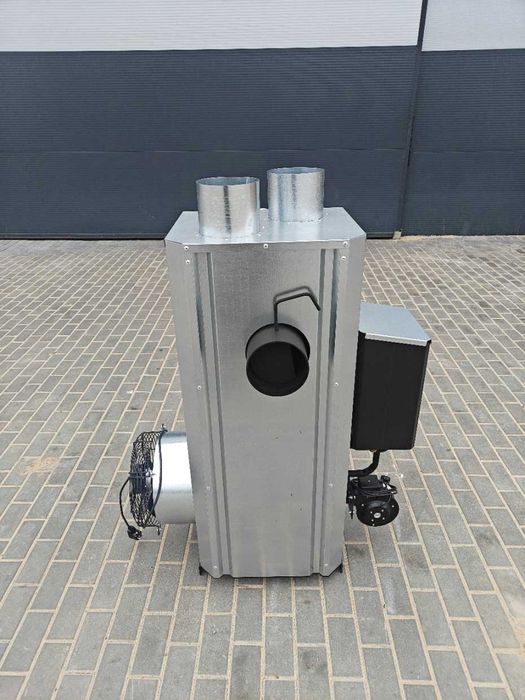 Tanio. Duży piec, koza do warsztatu sam. na olej i drewno do (400 m2).