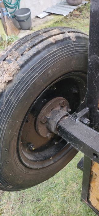 mocna przyczepka traktorka ogrodowego quada kosiarki wózek wysokie bur