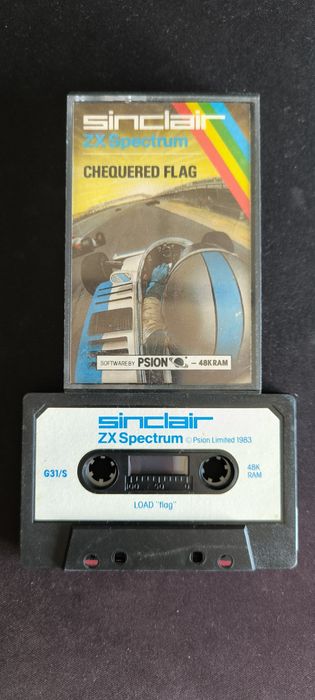 Chequered Flag (ZX Spectrum 48K - Psion/Sinclair) - Edição Completa