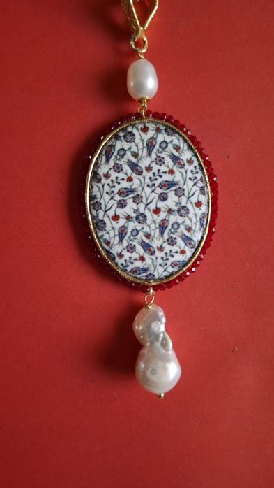Naszyjnik z sycylijskiej porcelany