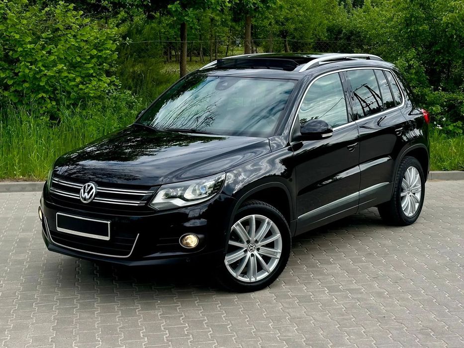 Volkswagen Tiguan Panorama 4x4 DSG Alcantara Czarny Sufit Kamera Navi Sam Parkuje