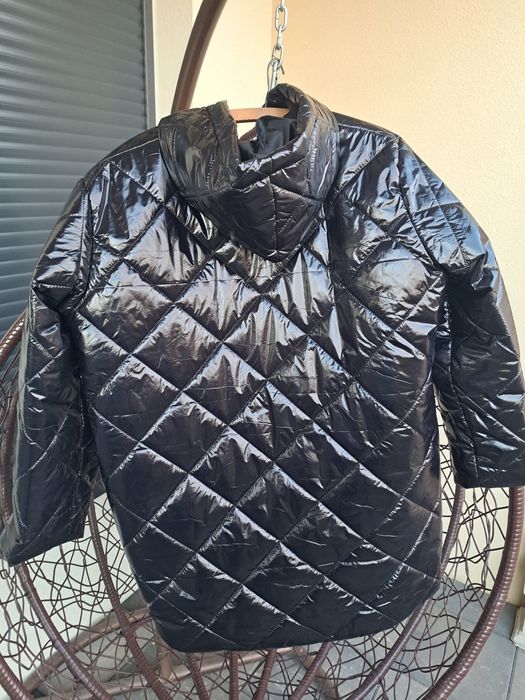 Czarna zimowa kurtka 5xl