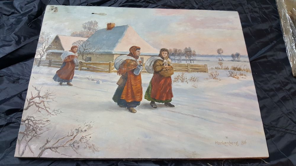 Hackenberg obraz olejny 1986r