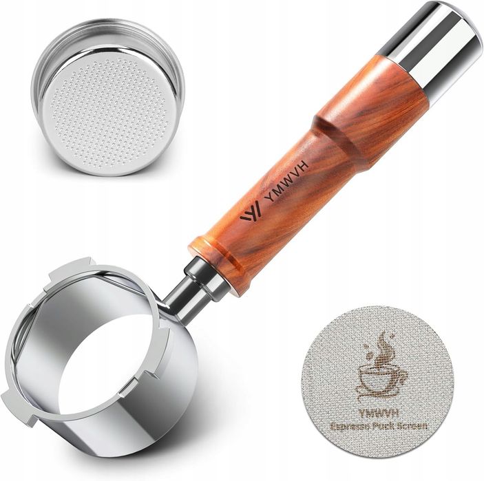 Kolba 51mm bez dna do espresso z 3 uchwytami do Delonghi Dedica