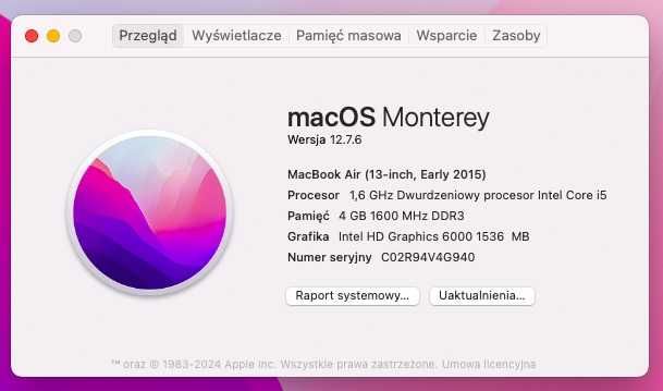 Apple MacBook Air 13" 4GB/128GB Intel Core i5