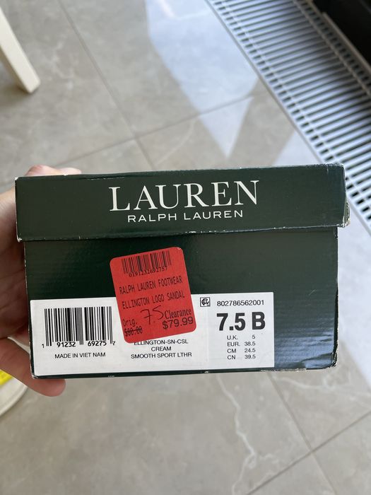 Вʼєтнамки Ralph Lauren 7,5