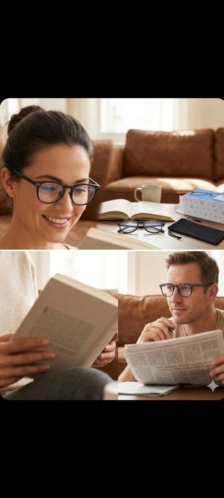Набор очков для чтения COJWIS Reading Glasses (3 шт.) — Стильные и легкие, +0.50