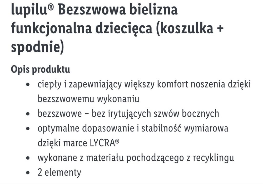 Nowa bielizna termiczna 98/104 zestaw Top i Leginsy Granatowe