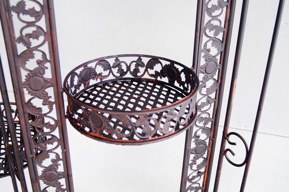 Duży metalowy rustykalny kwietnik parawan retro ogród