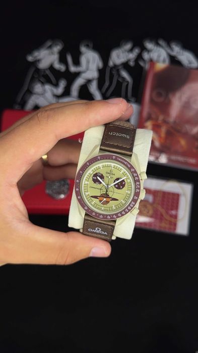 Мужские часы Omega Swatch годинник наручний