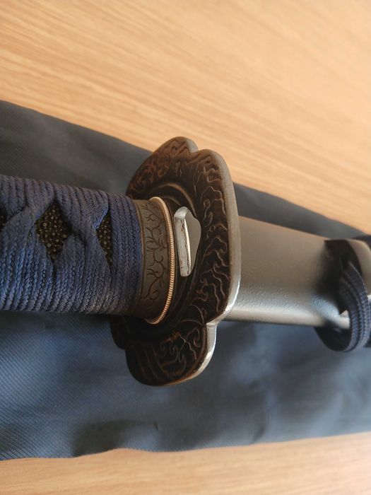 Iaito Minosaka Higo Koshirae de fabrico japonês (alumínio/zinco) com saco de transporte