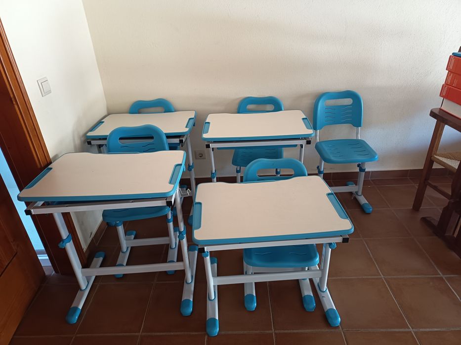 Cadeiras escolares 5 candeiras