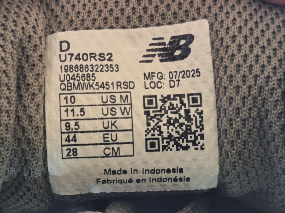 New Balance 740 "Green Grey" | 44 (28 см) | Оригінал