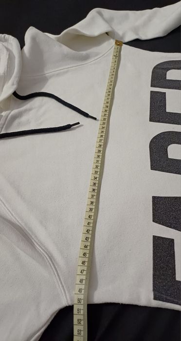 Mleczno-biała bluza z kapturem S