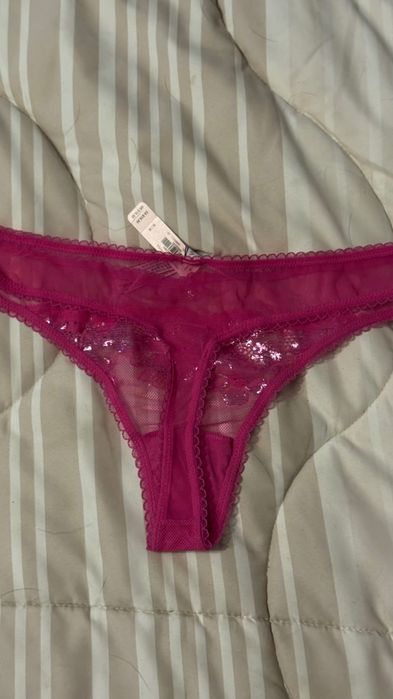 Victoria Secret , różowe majtki M