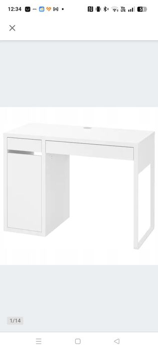 Biurko ikea białe