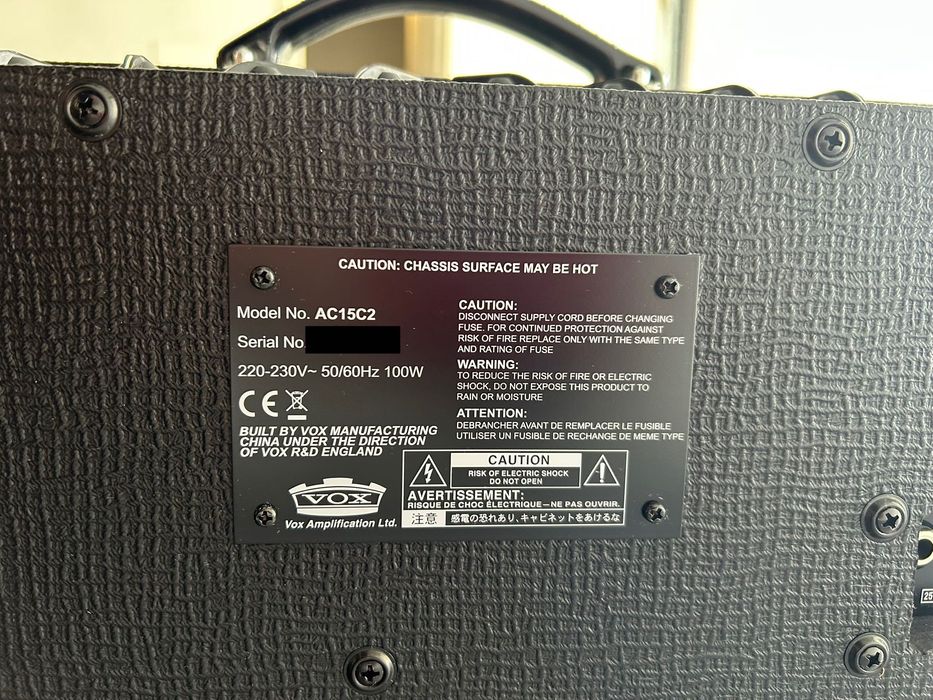 Amplificador Vox AC15 C2