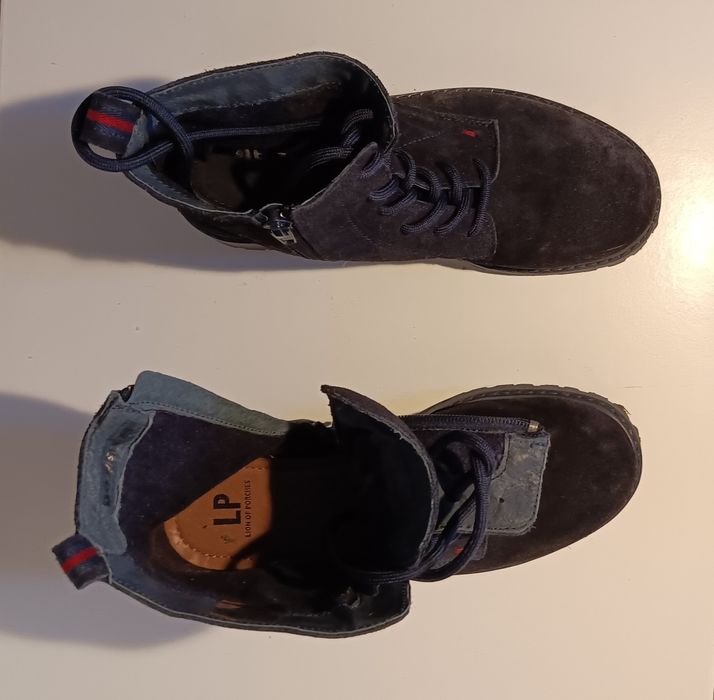 Botas menina camurça azul Lion of Porches 36 azuis