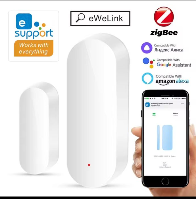 Sensor detetor de janela ou porta Zigbee