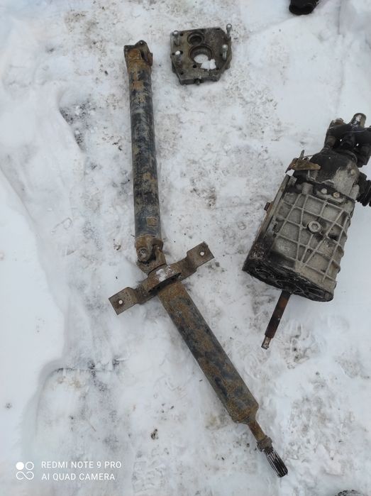 Перехідна плита + КПП+ кардан Ваз на москвич