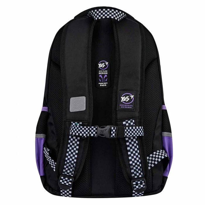 Рюкзак підлітковий шкільний YES Purple Hearts TS-48 на зріст 145-175см