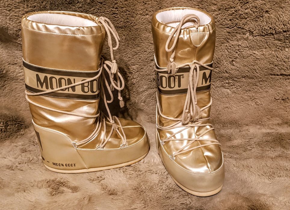 Śniegowce MOON BOOT  Vinile  GOLD 42-44 złote