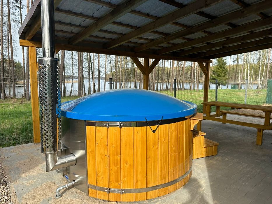 Dom na weekend, domki letniskowe nad jeziorem, sauna i jacuzzi