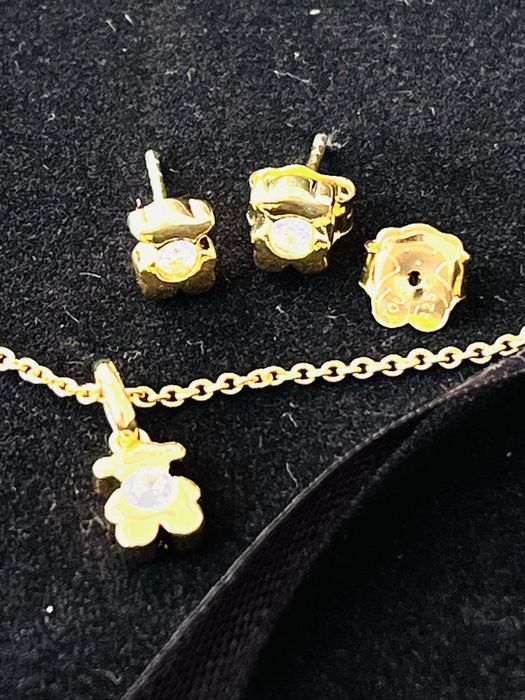 Tous nowy zestaw naszyjnik plus kolczyki